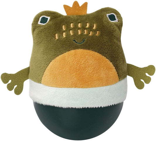 Manhattan Toy Wobbly Bobbly Frog, Silicone Wobble Ball & Embroidered Plush Toy