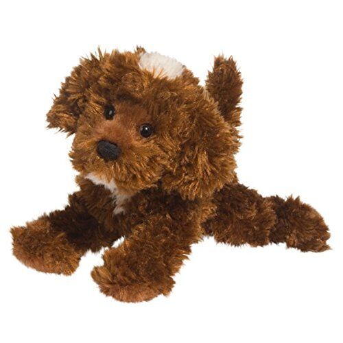 Douglas Toys Bosco Chocolate Labradoodle Plush Stuffed Animal Toy,8"