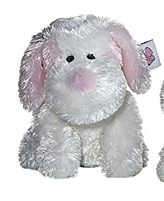 Pink Dafney Dog Plush Baby Rattle, 4" by Aurora