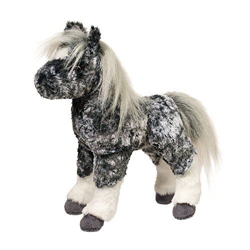 MAJESTIC GRAY DAPPLE FOAL 10" tall STUFFED HORSE plush toy animal by Douglas