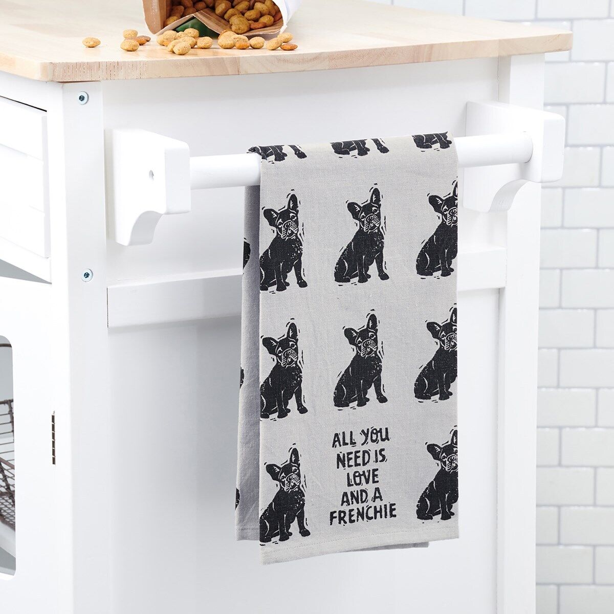Primitives by Kathy Kitchen Towel - All You Need Is Love And A Frenchie