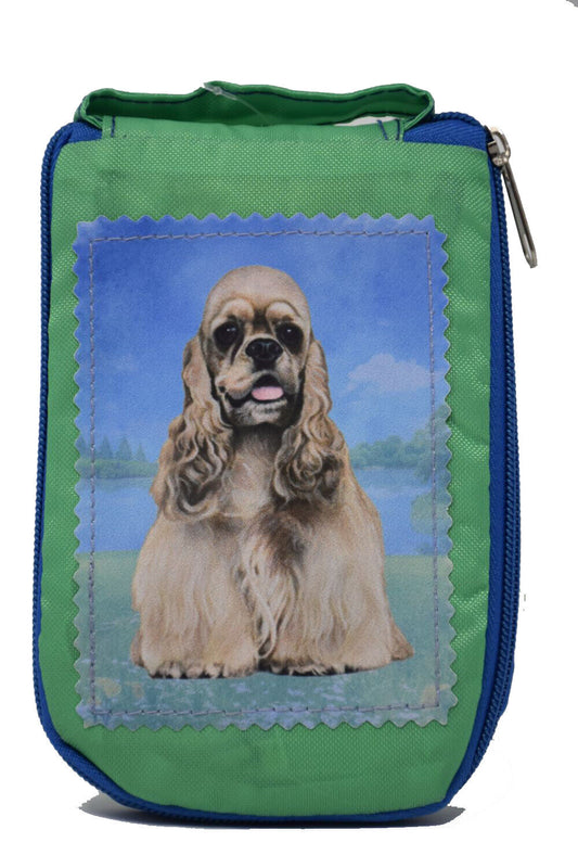 Cocker Spaniel Foldable Tote Bag - Durable, Waterproof - Zipper Market Tote