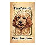 Cockapoo Blonde Dog Baggage Buddies Luggage Tag 4"