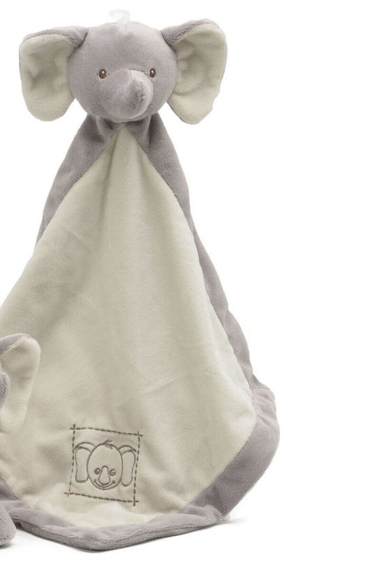 Unipak Elephant Plush Baby Security Blankie, 13"