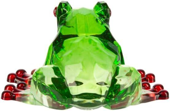 Ganz Crystal Expressions Green Tree Frog Figurine, 3.25"