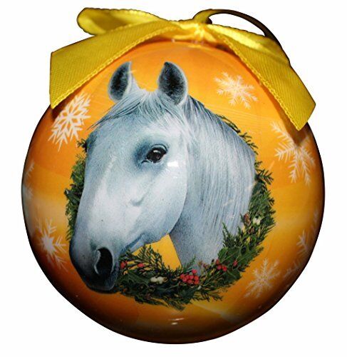 Horse Christmas Ornament Shatter Proof Ball Easy To Personalize
