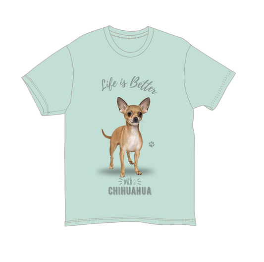 Tan Chihuahua Unisex 100% Cotton T-Shirt - Super Soft & Comfortable, Small