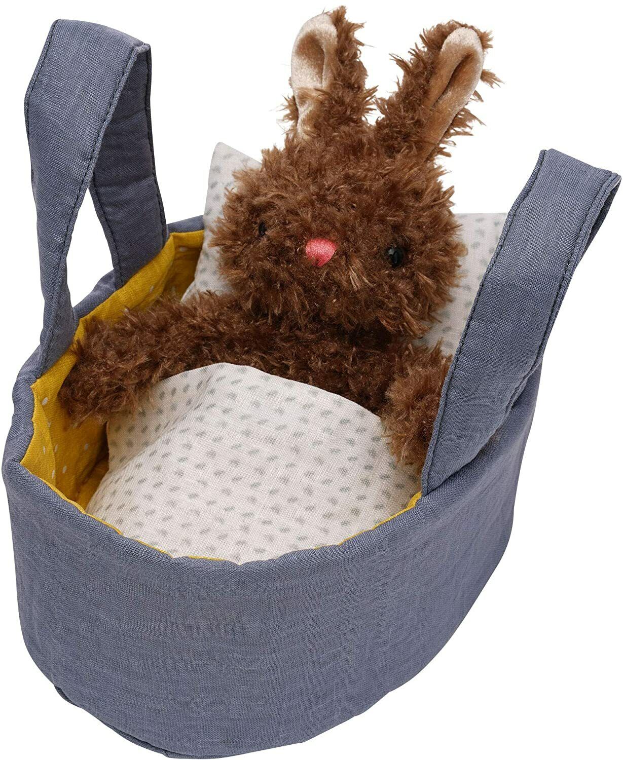 Manhattan Toy Moppettes Beau Bunny Stuffed Animal Nurturing Playset
