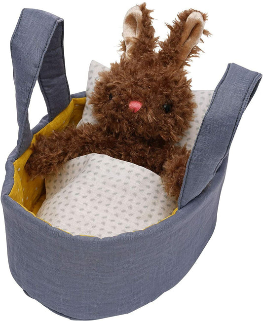 Manhattan Toy Moppettes Beau Bunny Stuffed Animal Nurturing Playset