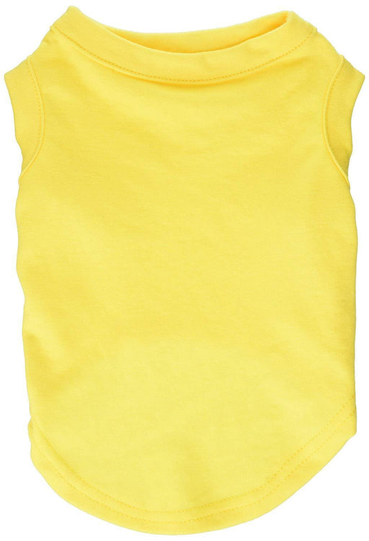 Mirage Pet Products 8-Inch Plain Shirts, X-Small, Yellow