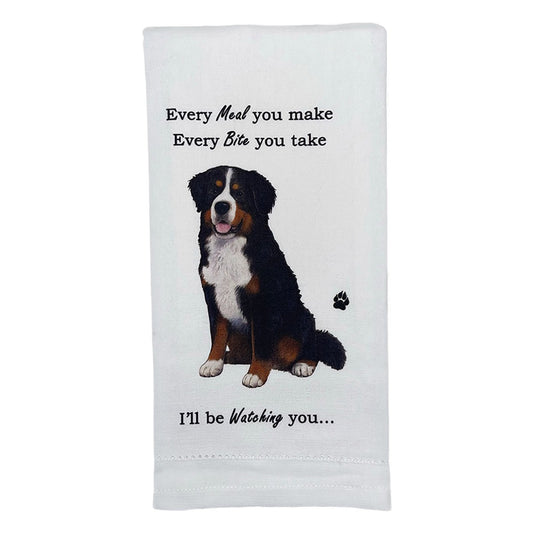 E&S Pets 711-52 Bernese Mountain Dog Kitchen Towel, Off-white