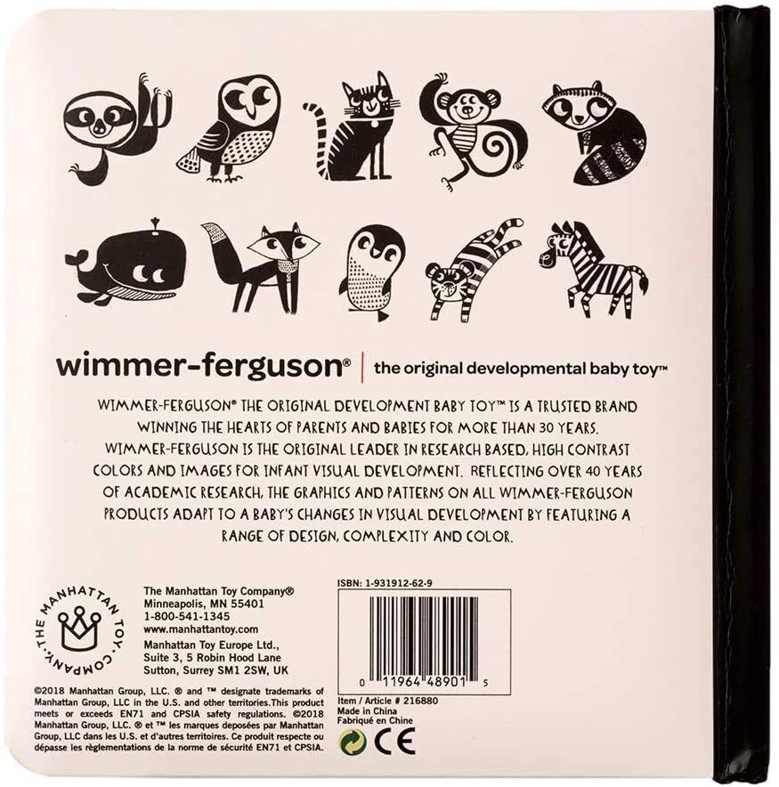 Manhattan Toy Wimmer-Ferguson Baby Zoo Board Book, Ages 6 Months and Up