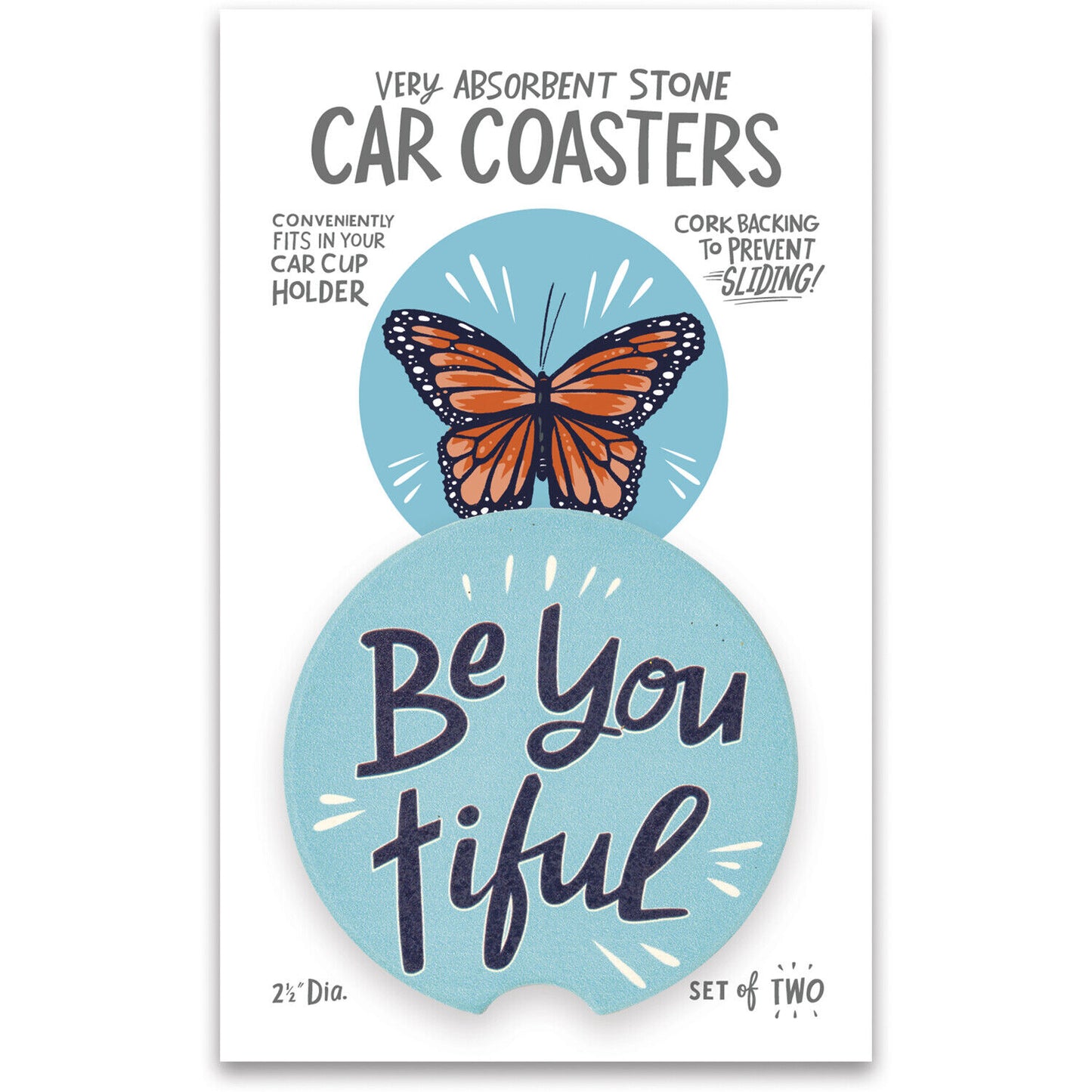 Primitives by Kathy Car Coasters - Be You Tiful