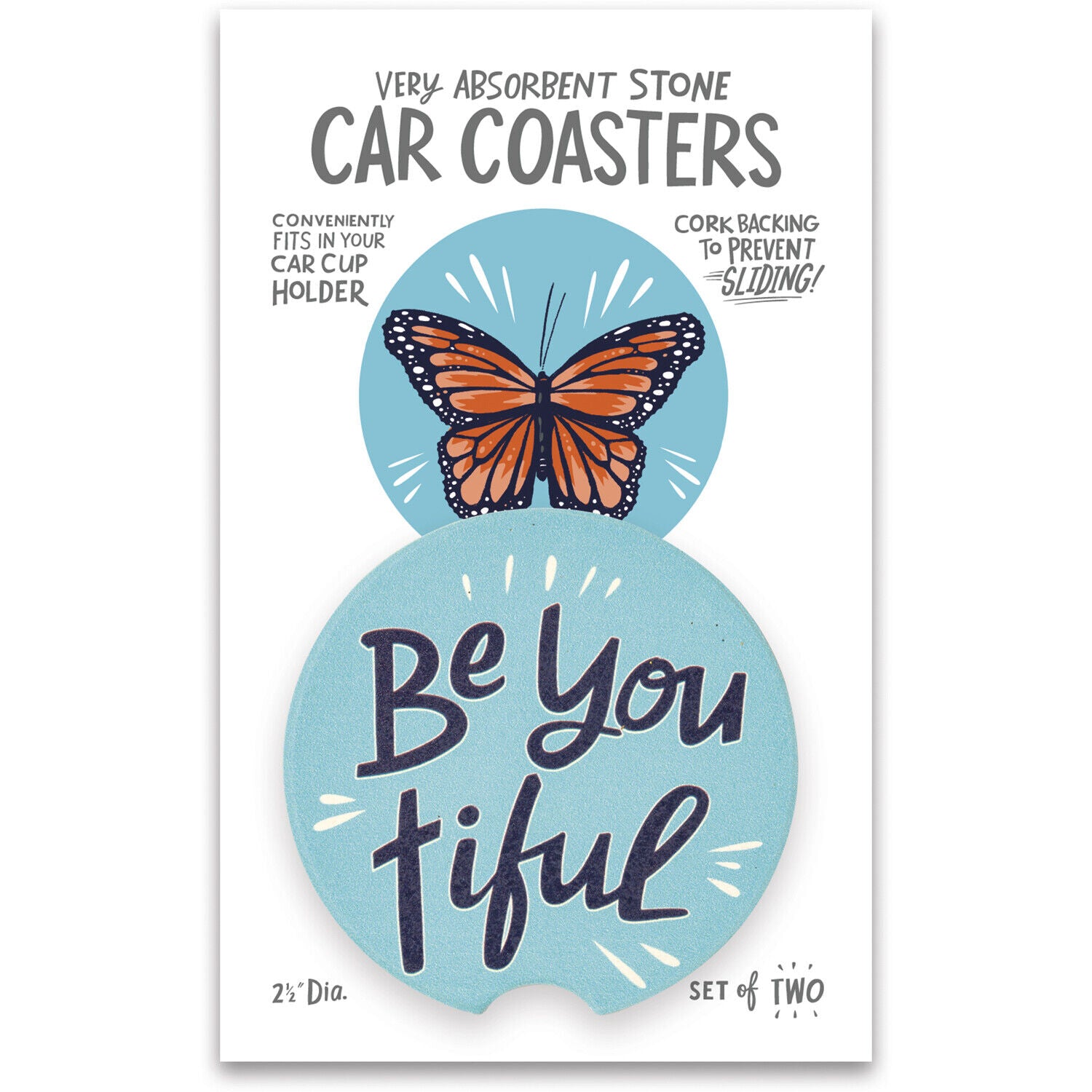 Primitives by Kathy Car Coasters - Be You Tiful