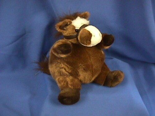 Unipak Plumpee Plush Stuffed Animal Toy Brown Horse 9"