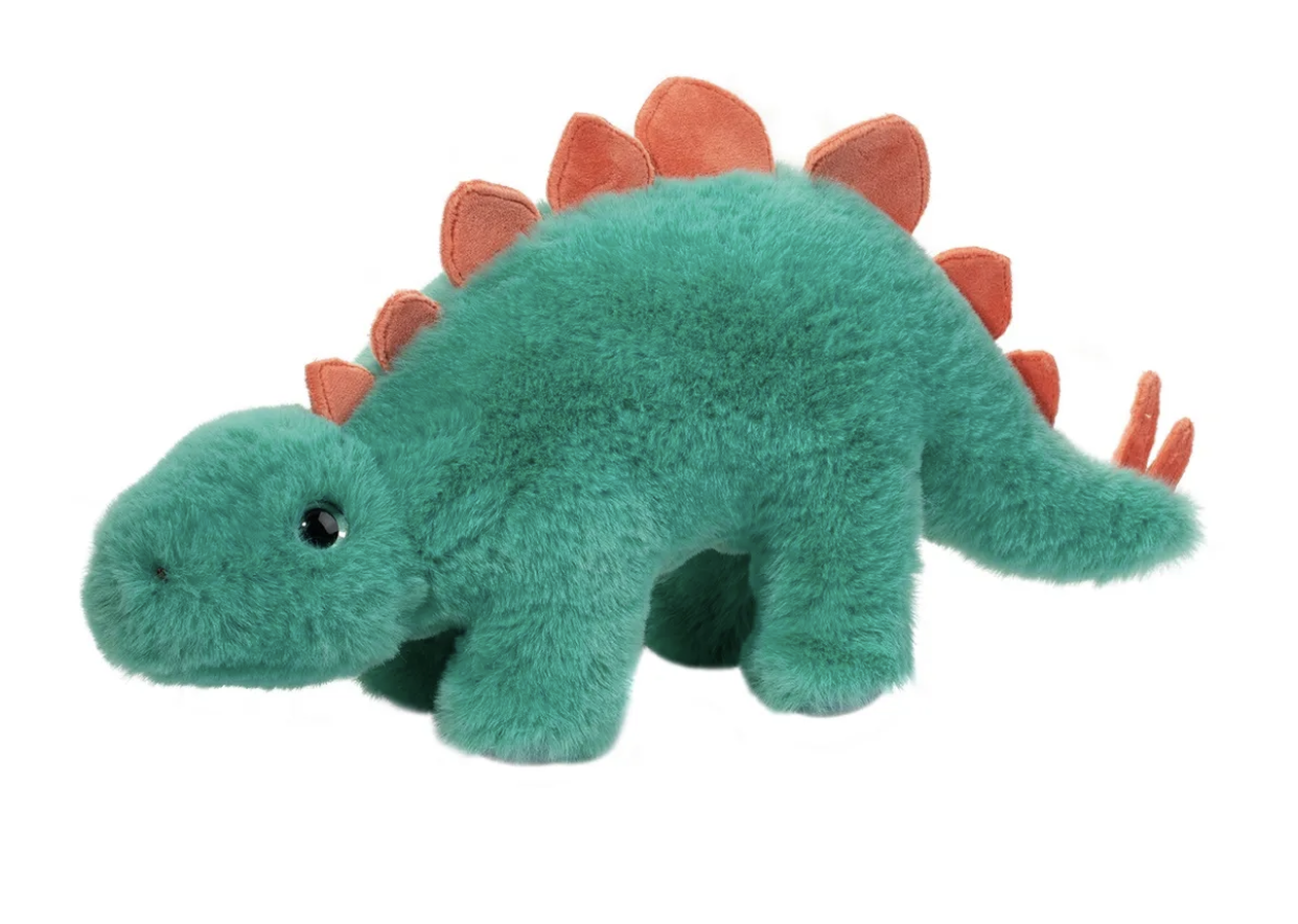 Douglas Stompie Soft Stegosaurus Green Dino Plush Stuffed Animal, 14" long