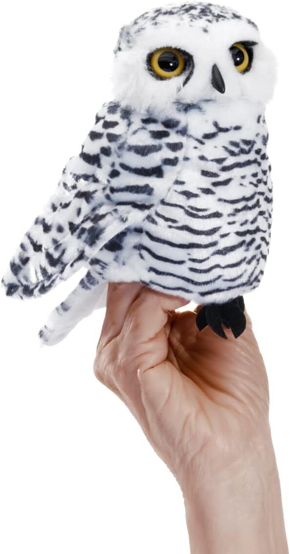 Folkmanis Small Snowy Owl Hand Puppet, 7"
