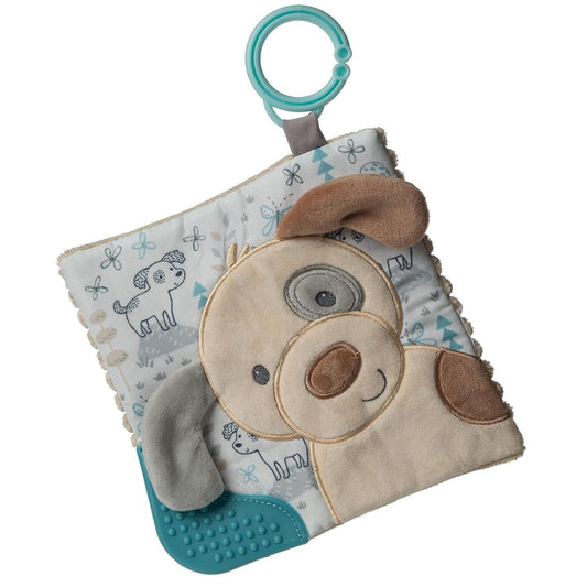 Mary Meyer Crinkle Teether Toy with Baby Paper and Squeaker, 6", Sparky Puppy