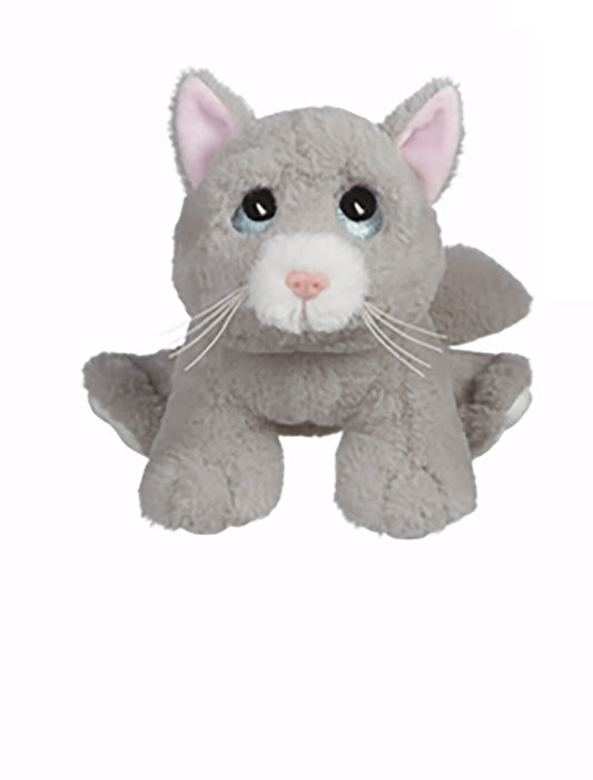 Ganz Baby Girl Boy Plush Stuffed Animal Toy Heart Tuggers 8" Gray Kitten