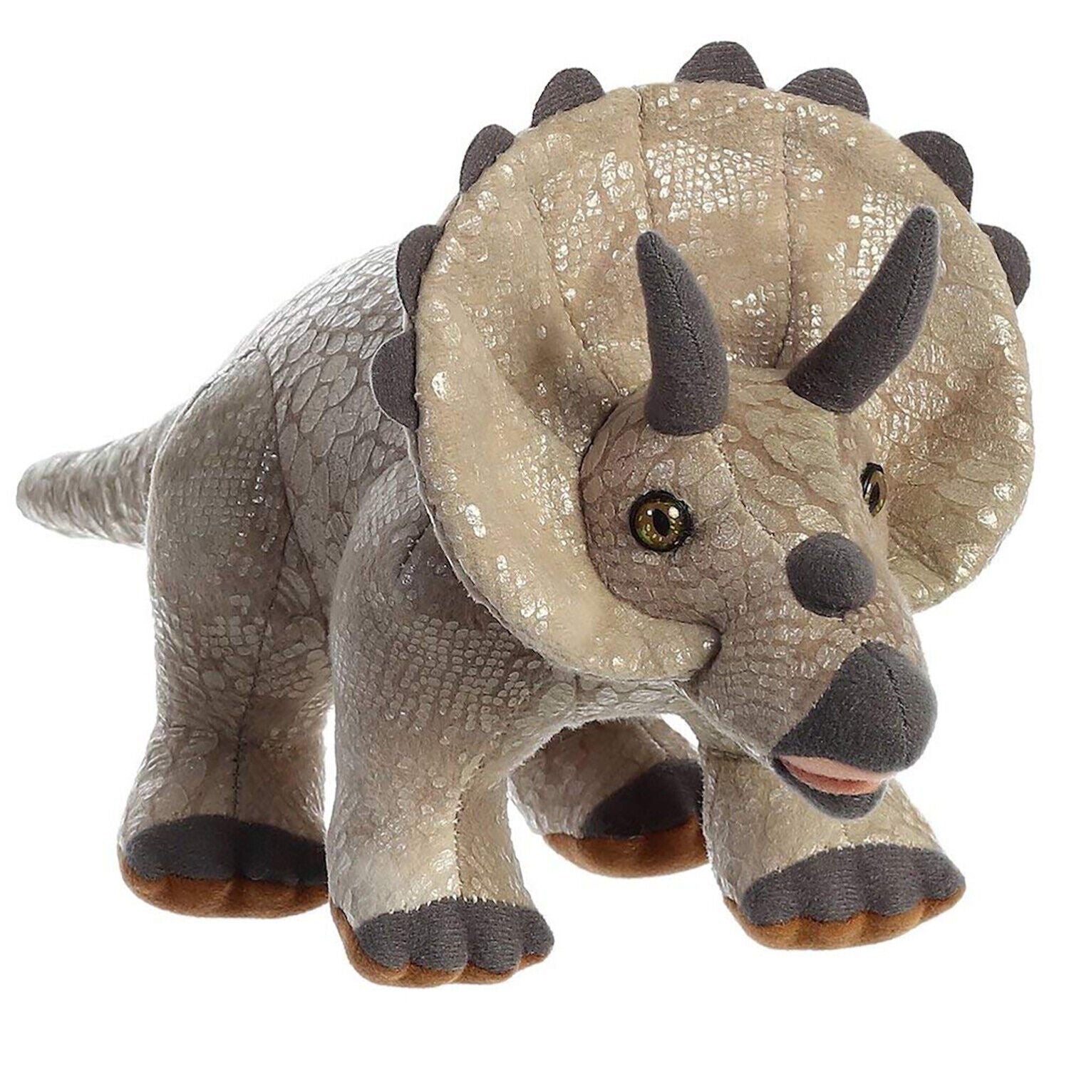 Aurora Triceratops Dinosaur Plush Stuffed Animal Toy, 13 inches