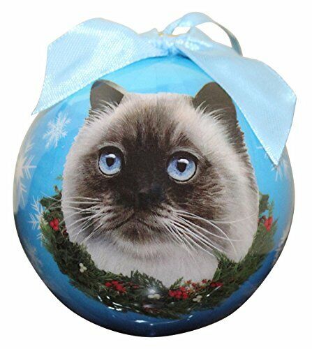 Himalayan Cat Christmas Ornament Shatter Proof Ball Easy To Personalize