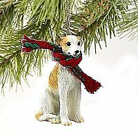 Whippet Miniature Dog Ornament - Tan & White by Conversation Concepts