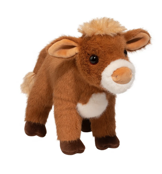 Douglas Belle Jersey Cow Cuddly Farm Barnyard Animal Plush Stuffed Animal, 11"
