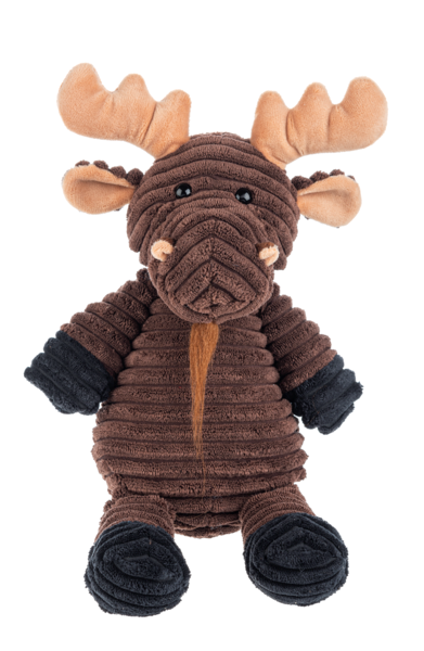 Ganz Ribbles Brown Moose Corduroy Plush Stuffed Animal Toy, 12"