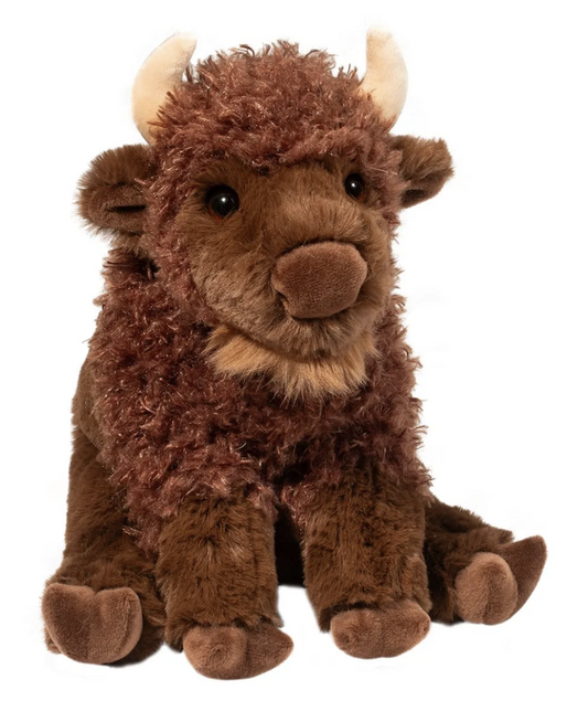 Douglas Buffie Soft Buffalo Plush Stuffed Animal, 11" long