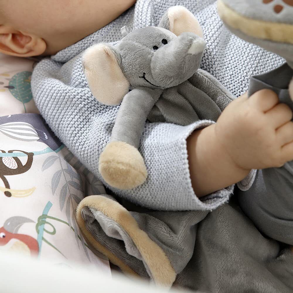 Teddykompaniet Diinglisar Elephant Unisex Plush Fleece Baby Blanket Comforter