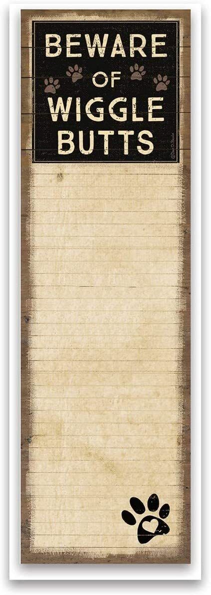 Primitives by Kathy Magnetic List Notepad - Beware of Wigglebutts