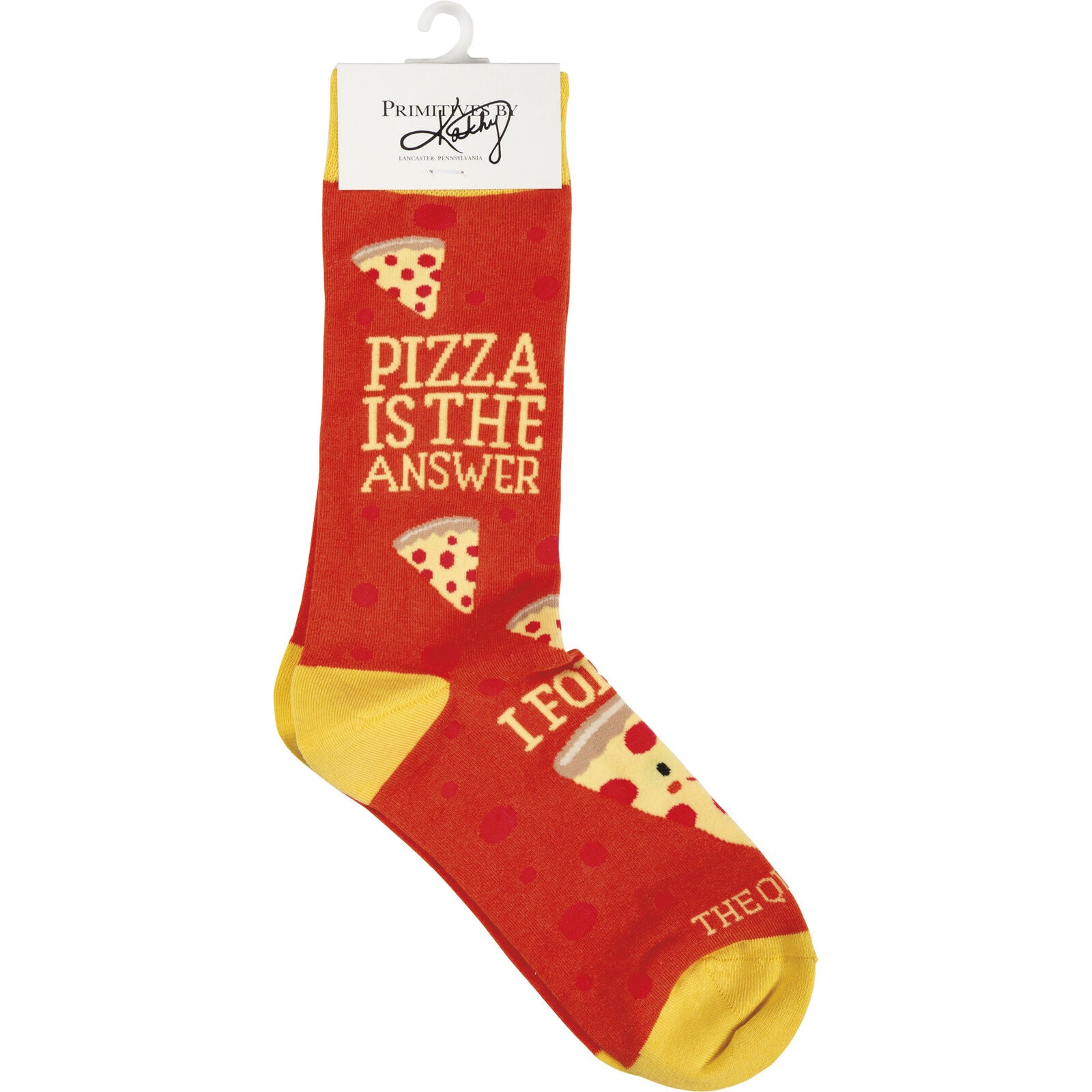 Primitives by Kathy Socks - Pizza Is The Answer I Forgot The Question