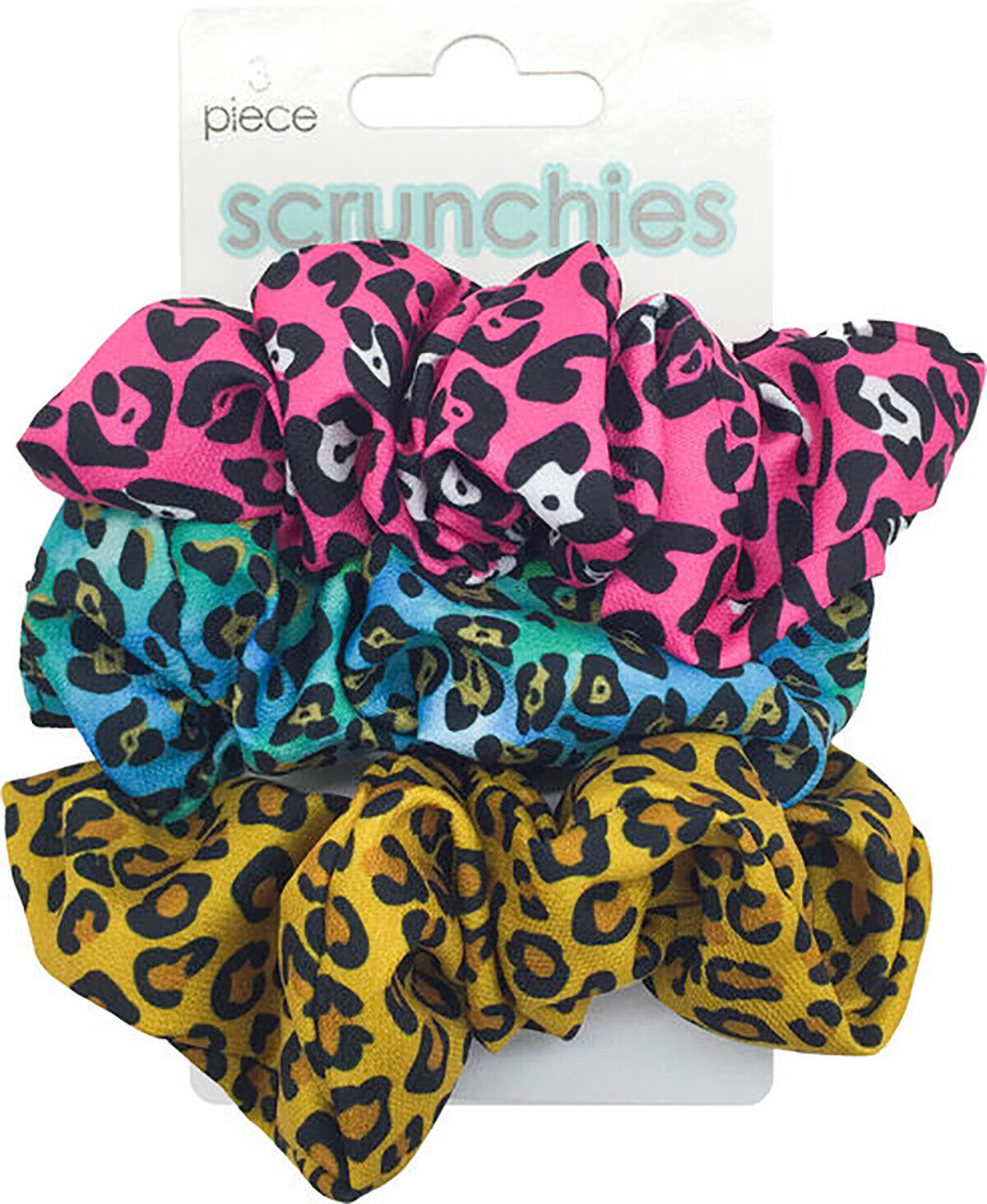 Spoontiques Leopard Hair Scrunchies (3-Pack)