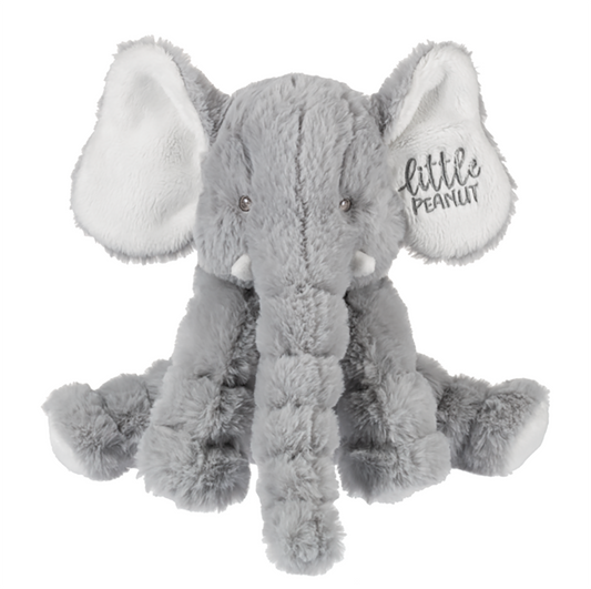 Baby Ganz 9" Gray Jellybean Little Peanut Elephant Stuffed Animal Toy