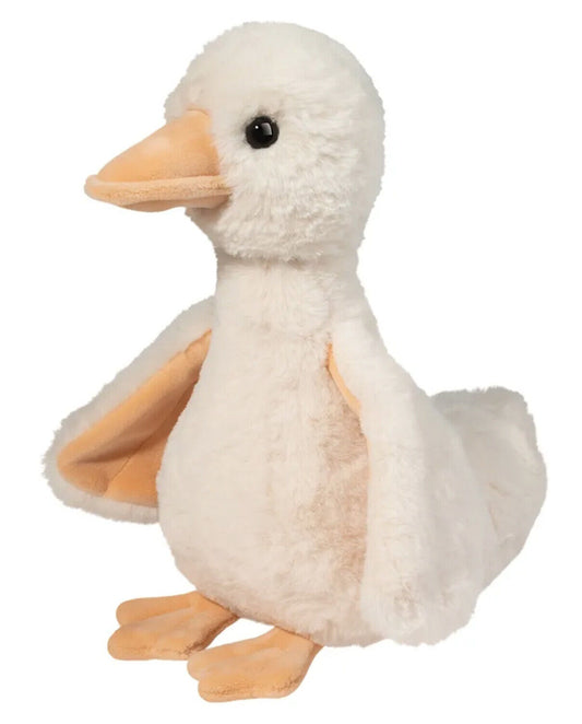 Douglas Ginnie Soft Cream Goose Plush Stuffed Animal, 10"