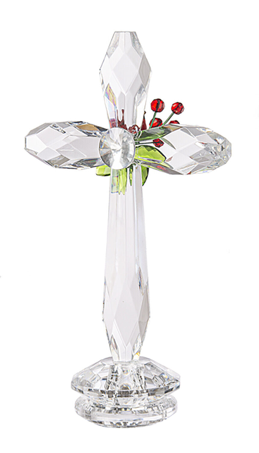 Ganz Cardinal Standing Cross Acrylic 7.5 Inches