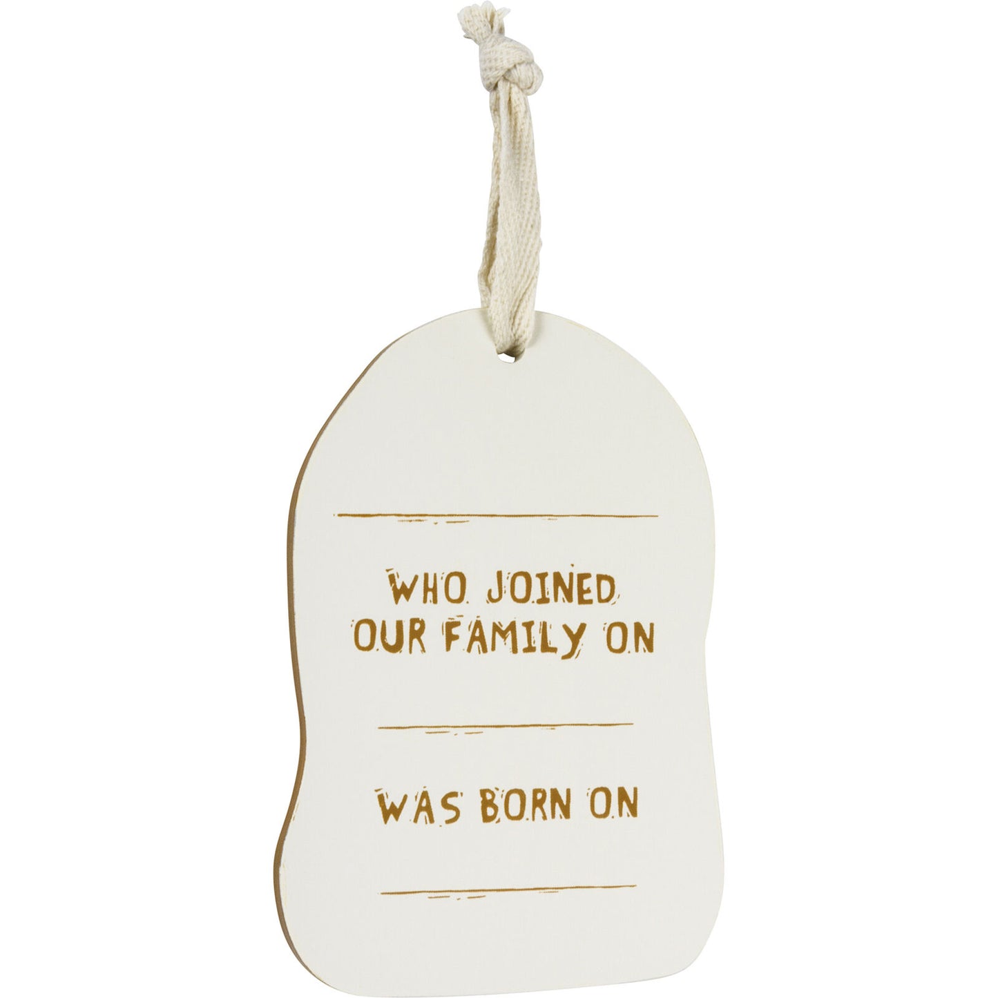 Primitives by Kathy Wooden Hanging Ornament, 2-Sided - I Love My Goldendoodle