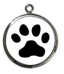 Wag Tag Paw Print Dog Collar Charm