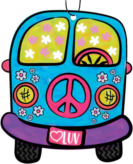 Spoontiques Peace Van Car Auto Air Freshener (3-Pack)