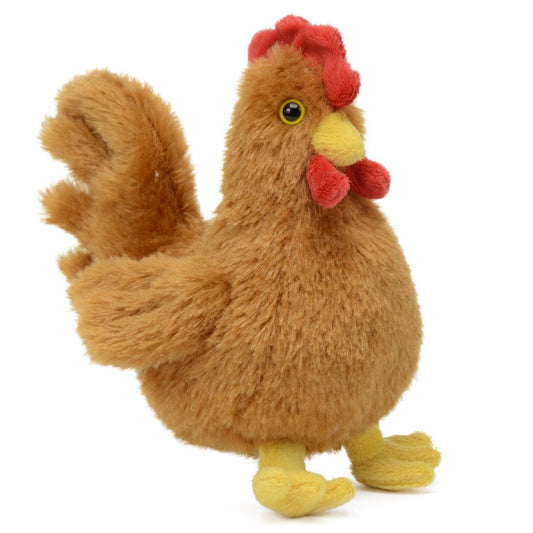 Unipak 1133HBR Brown Hen Plush Stuffed Animal Toy 7"
