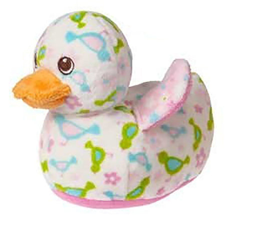 Mary Meyer Plush Bobber Ducky Rattle - Pink - 6 Inches