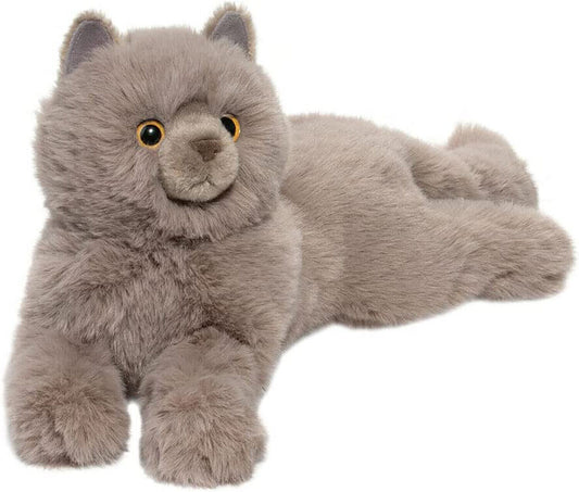 Douglas Cuddle Toys Juliette 15" Grey Persian Cat Plush Stuffed Animal