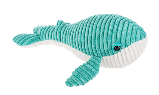 Ganz Ribbles Whale Corduroy Plush Stuffed Animal Toy, 15"