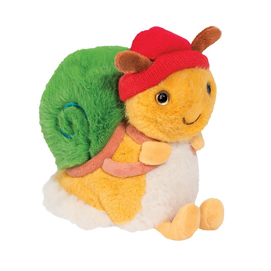 Douglas Toys Brandon Backpacker Snail Plush Stuffed Animal Toy, 6"