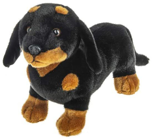 Ganz H14819 Heritage Collection[TM] Dachshund Plush Toy, 12-inch Length, Black