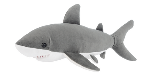 Ganz Gray Shark Plush Stuffed Animal Toy, 17"