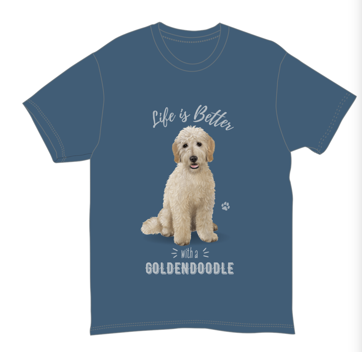Goldendoodle Unisex 100% Cotton T-Shirt - Super Soft & Comfortable, Large