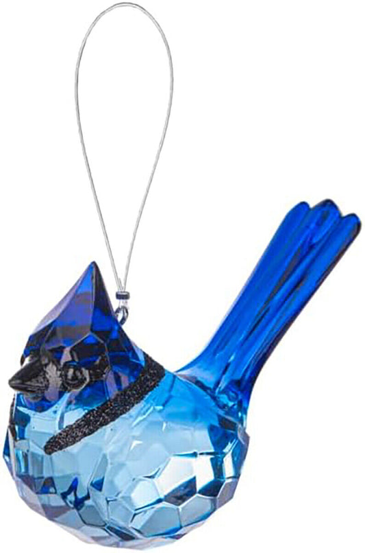 Crystal Expressions Ganz Elegant Blue Jay Ornament, ACRY-1072, 3.5"
