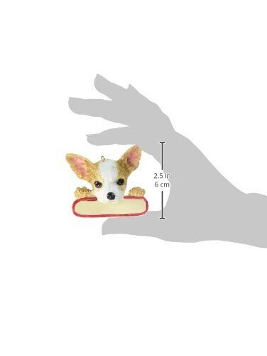 E & S Pets ORN218-10 Santa's Pals Fawn Chihuahua Christmas Ornament