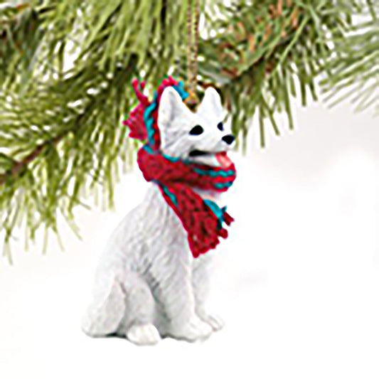 Conversation Concepts White German Shepherd Miniature Dog Ornament